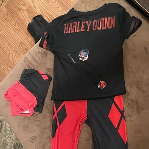 Harley Quinn jersey leggings necklace booty shirts